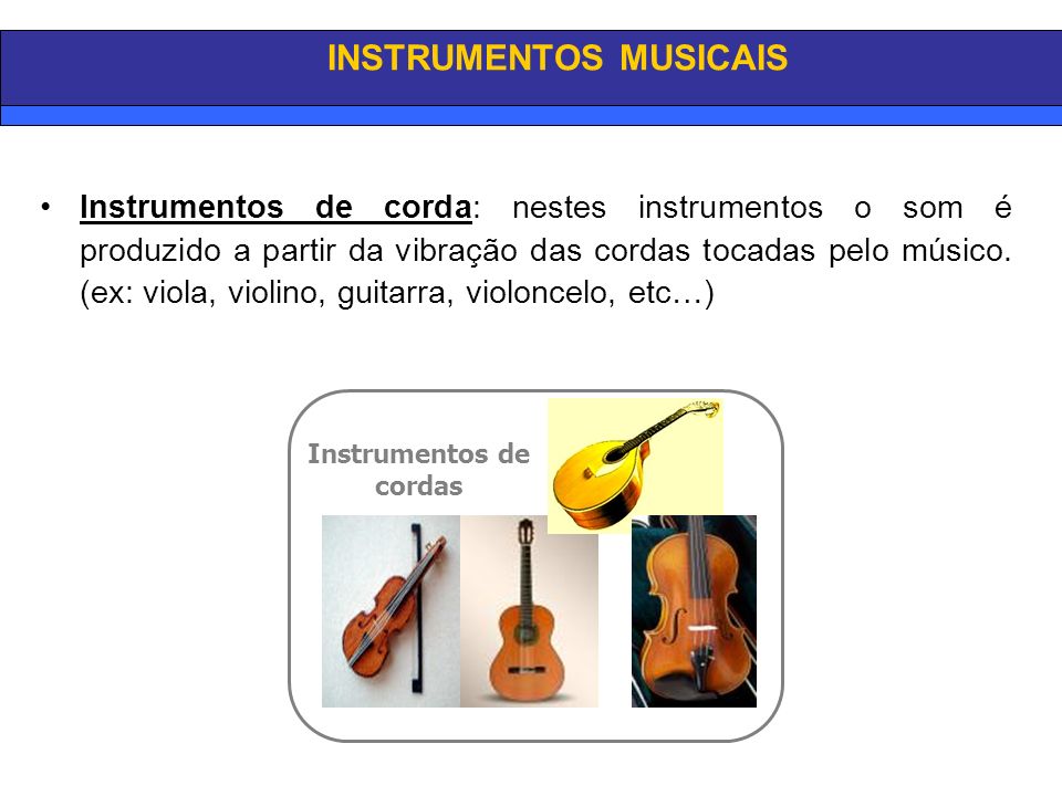 Instrumentos de cordas