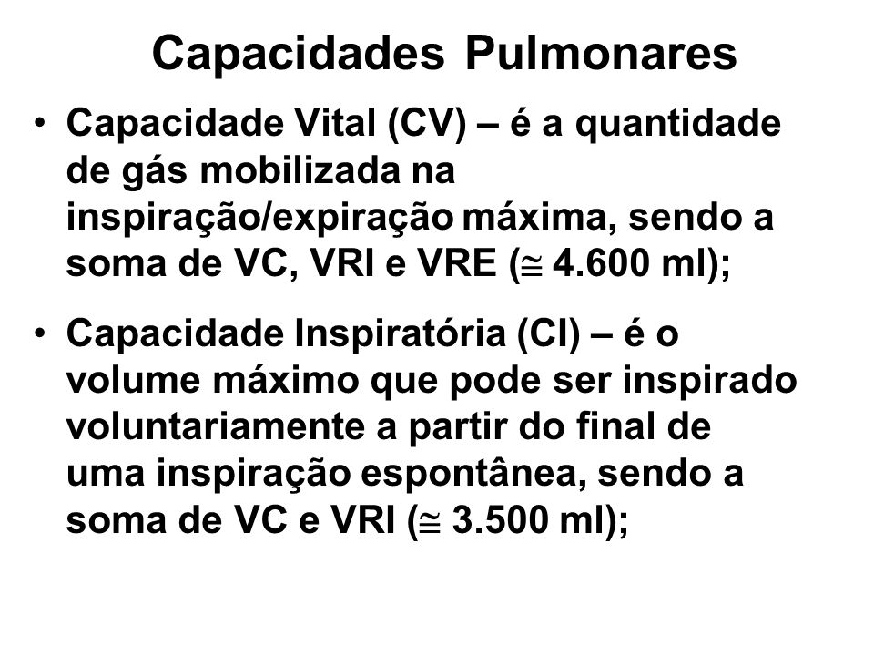 Capacidades Pulmonares