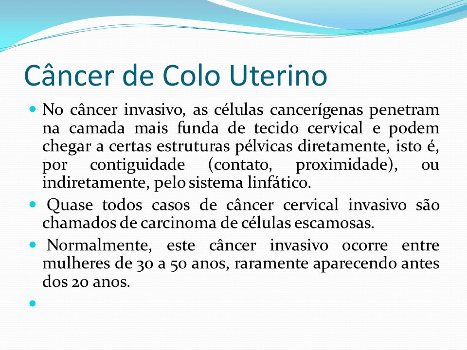 Câncer de Colo Uterino