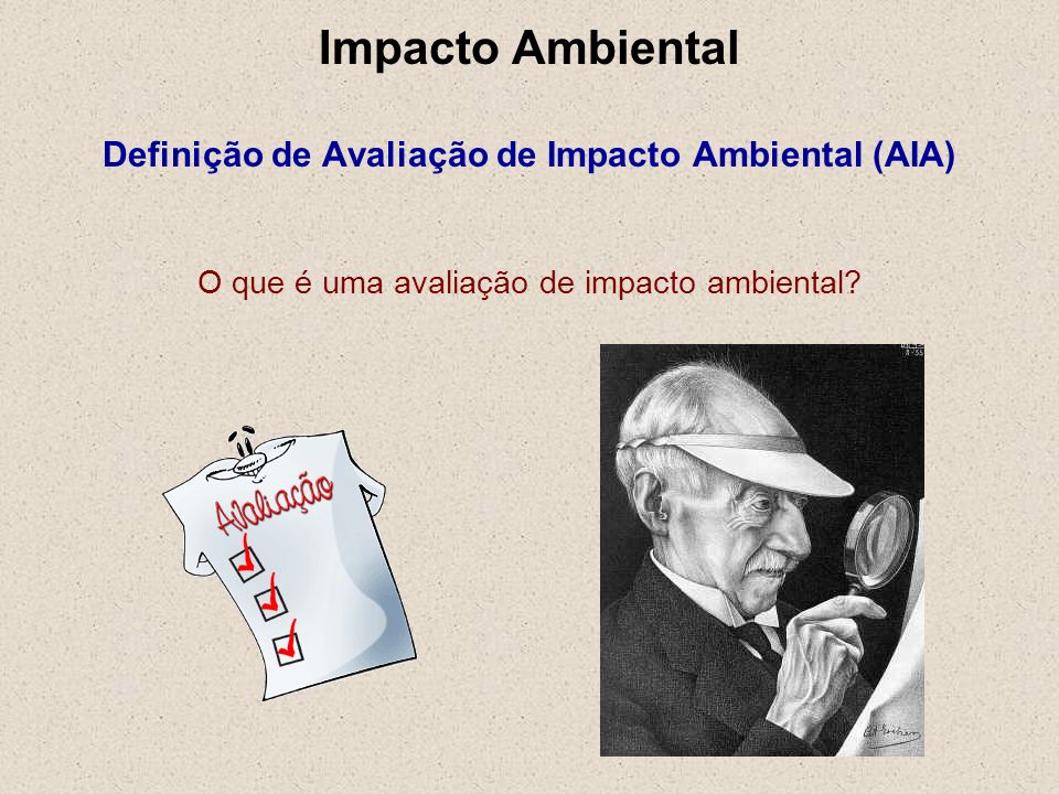 Impacto Ambiental Definição de Avaliação de Impacto Ambiental (AIA)