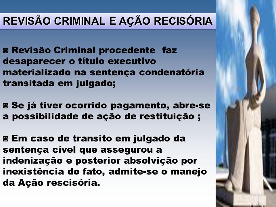 REVISÃO CRIMINAL E AÇÃO RECISÓRIA