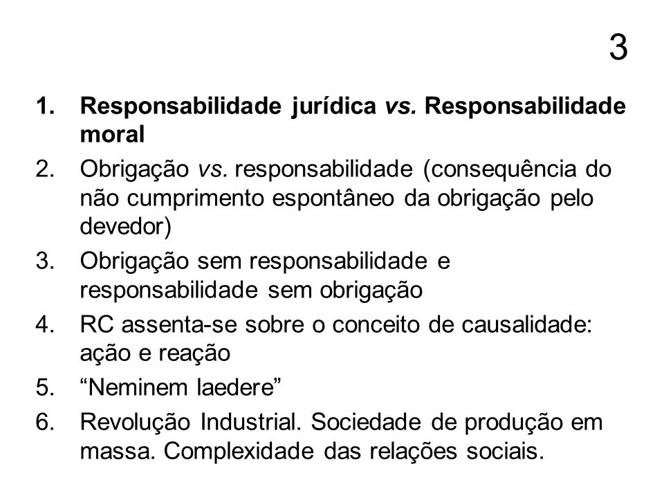 3 Responsabilidade jurídica vs. Responsabilidade moral
