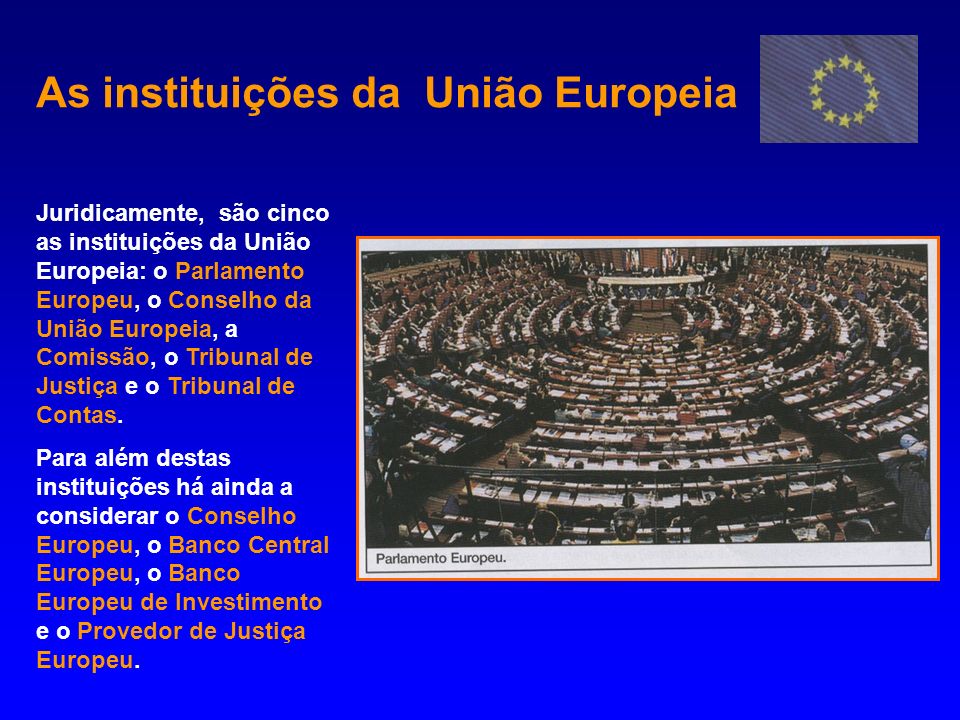 As instituições da União Europeia
