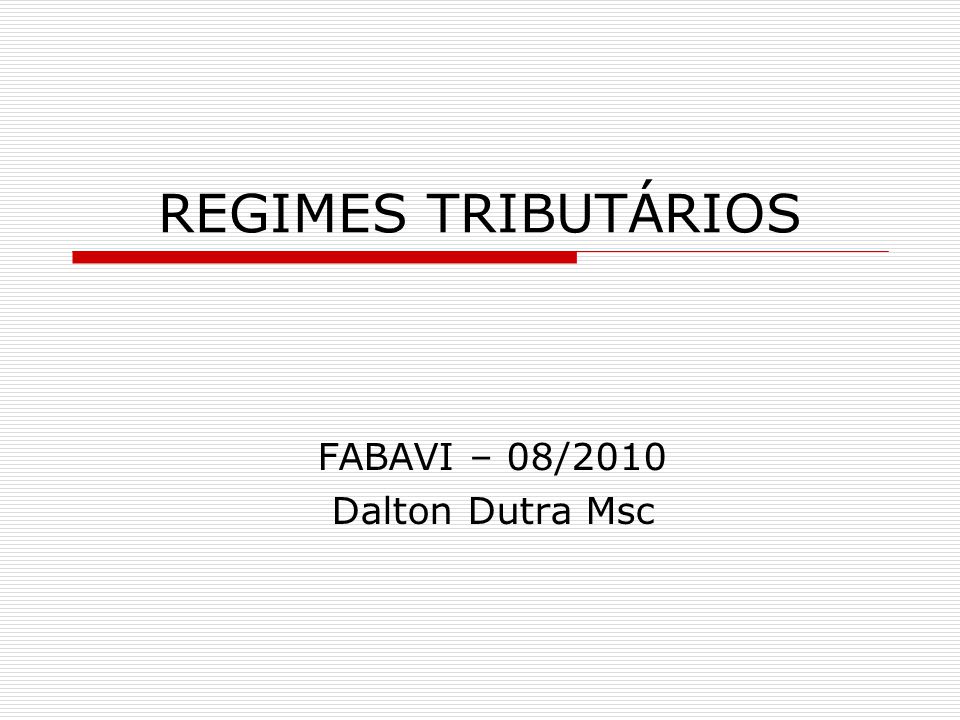 FABAVI – 08/2010 Dalton Dutra Msc