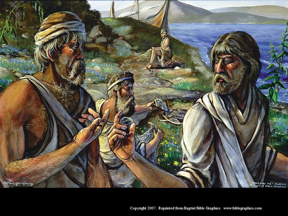 De pescar peixes, a seguir a Cristo e pescar homens, 4:12-25