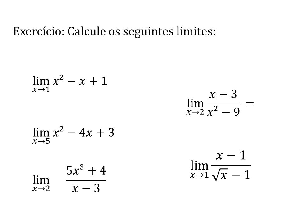 Cálculo 1 Introdução a Limites e Continuidades - ppt carregar
