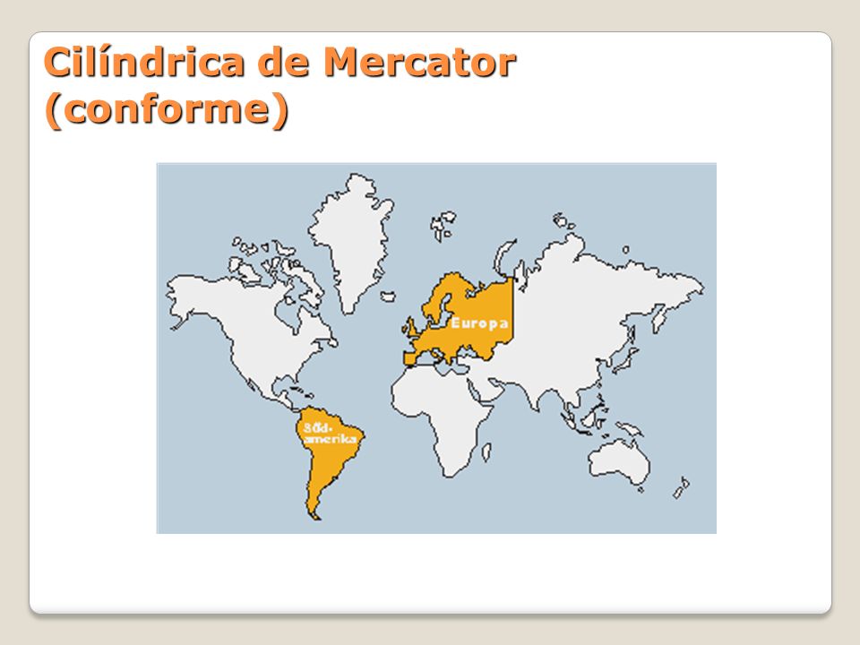 Cilíndrica de Mercator (conforme)