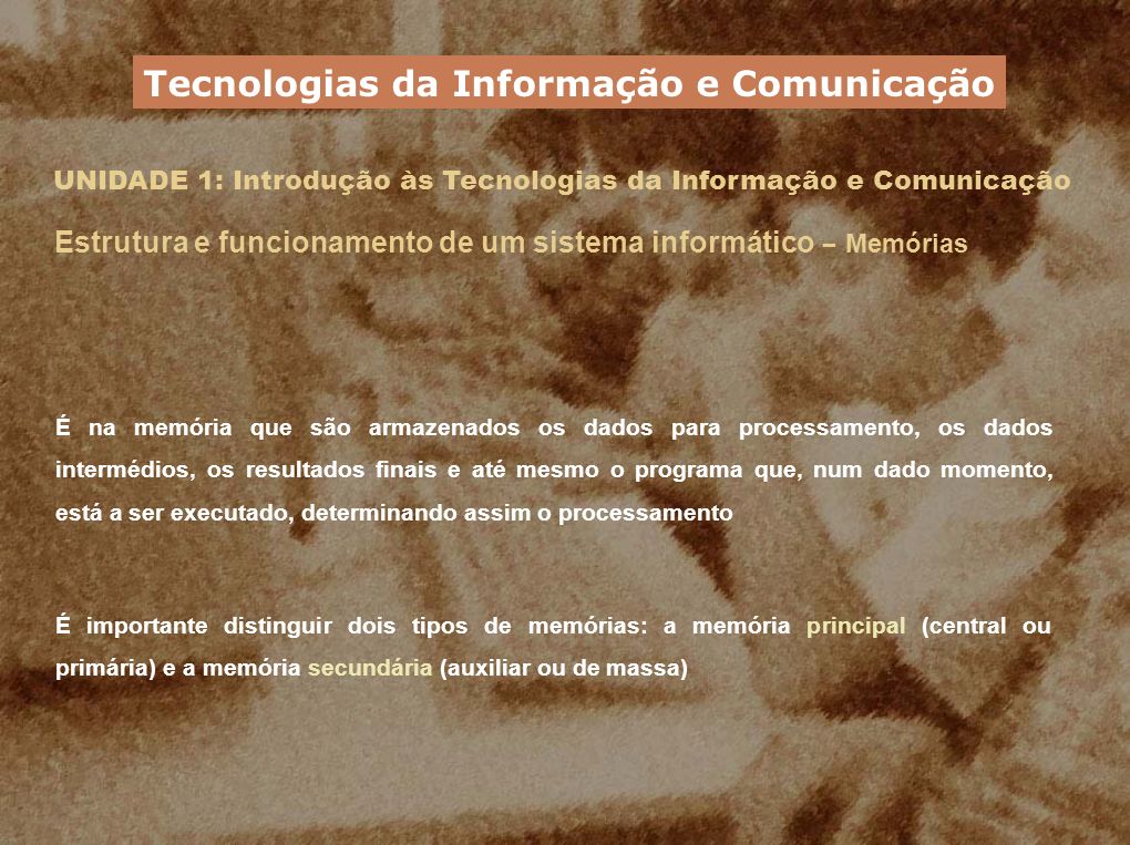 Tecnologias da Informação e Comunicação