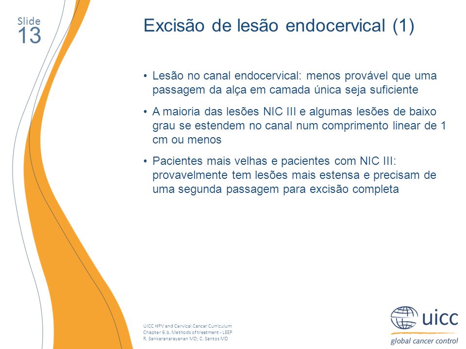 13 Excisão de lesão endocervical (1) Slide