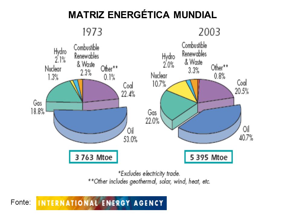 MATRIZ ENERGÉTICA MUNDIAL