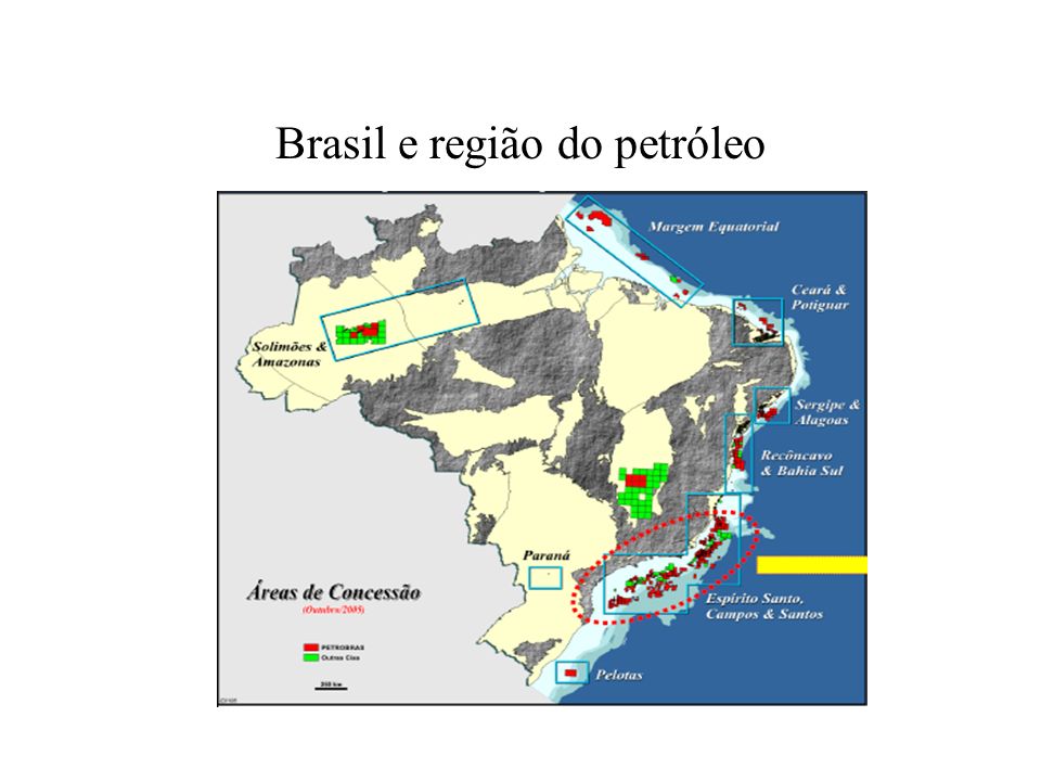 Brasil e região do petróleo