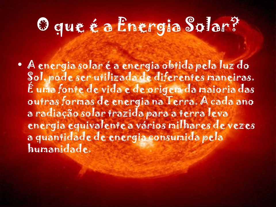 O que é a Energia Solar