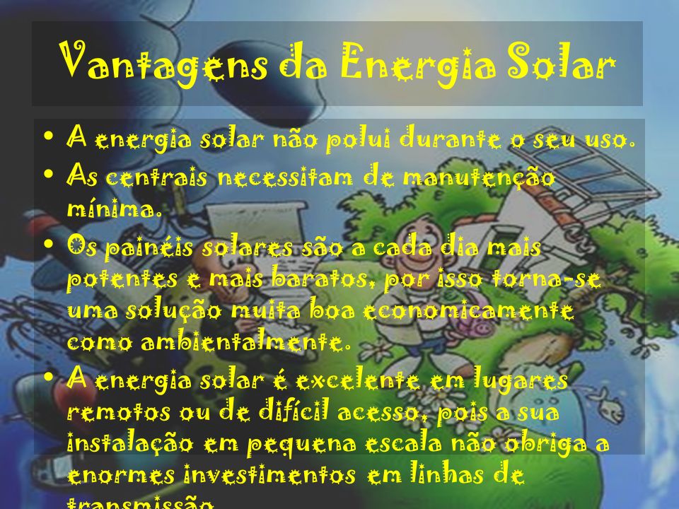 Vantagens da Energia Solar