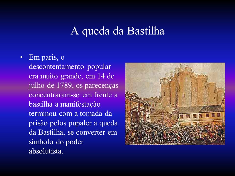 A queda da Bastilha