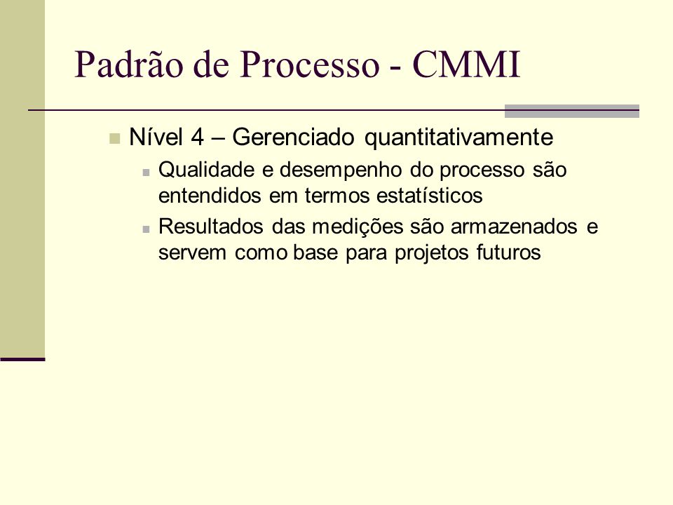 Padrão de Processo - CMMI