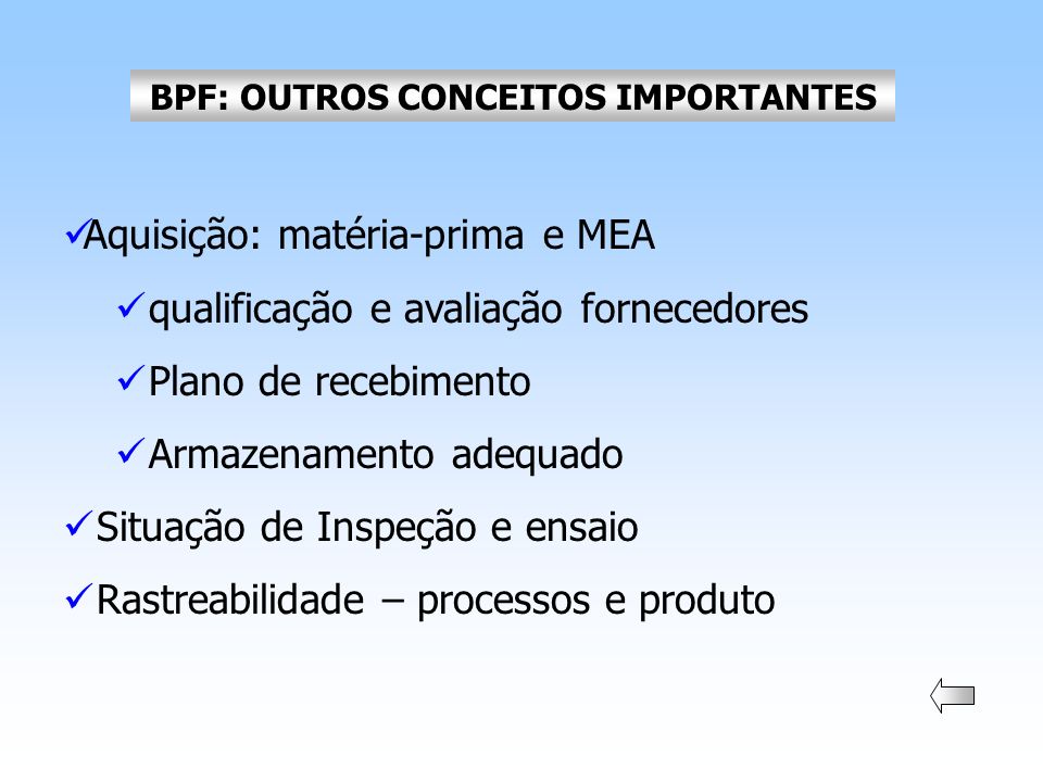BPF: OUTROS CONCEITOS IMPORTANTES