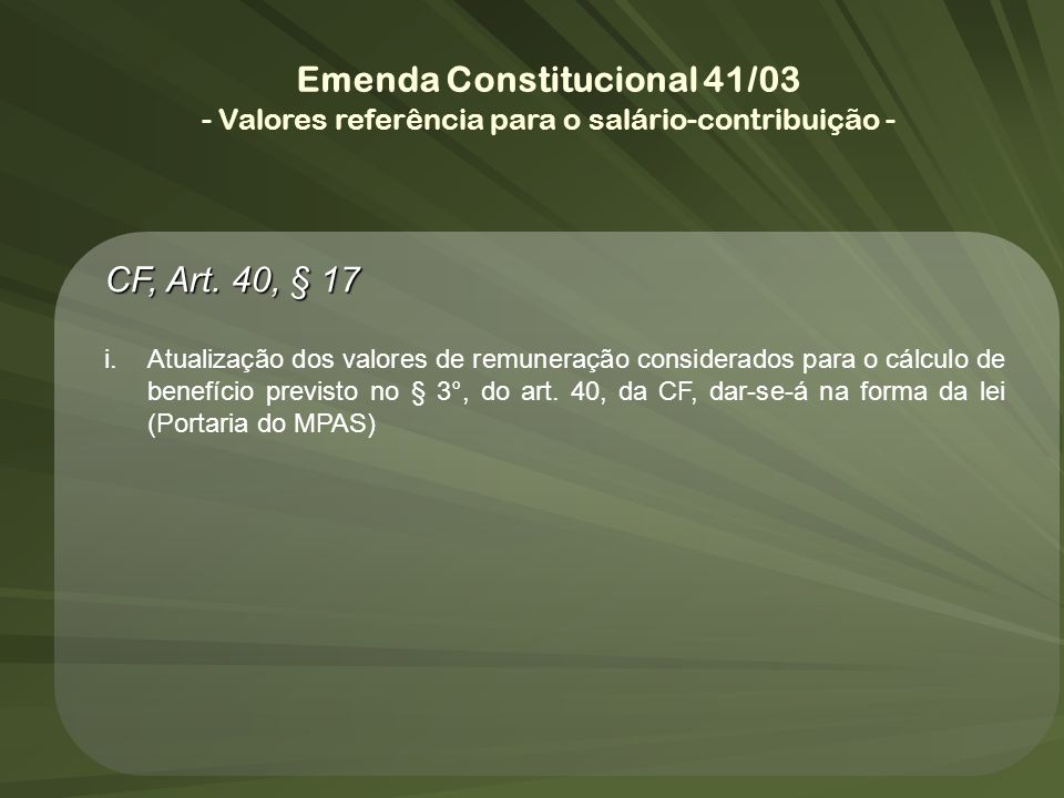 Emenda Constitucional 41/03
