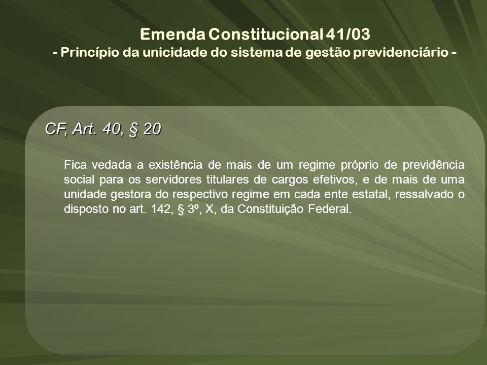 Emenda Constitucional 41/03