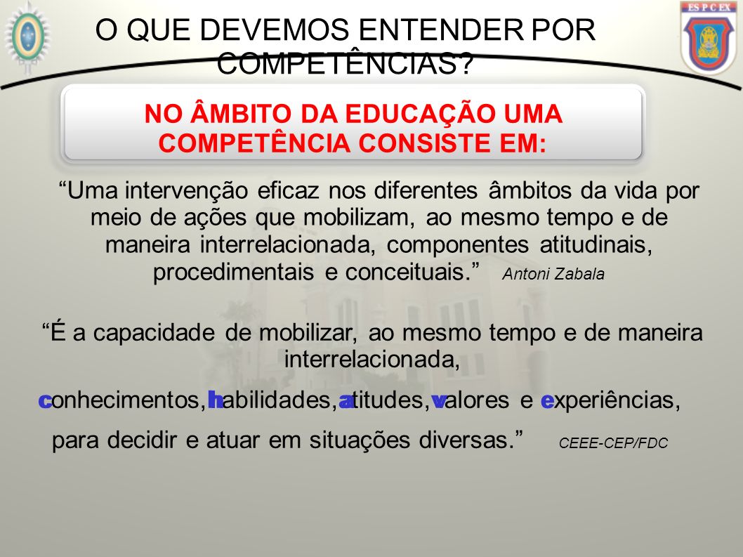 NO ÂMBITO DA EDUCAÇÃO UMA COMPETÊNCIA CONSISTE EM: