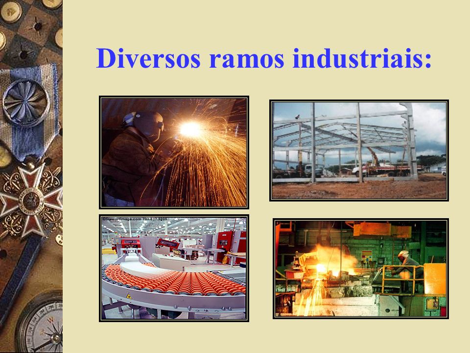 Diversos ramos industriais: