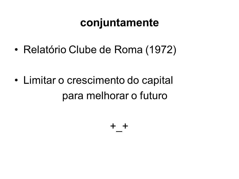 conjuntamente Relatório Clube de Roma (1972)