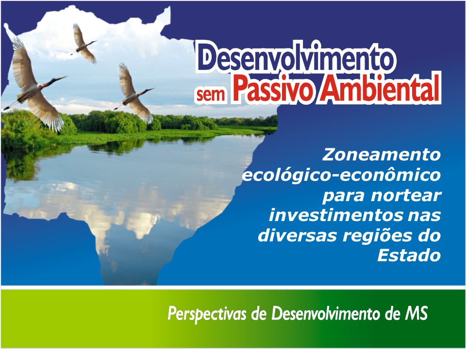Zoneamento ecológico-econômico para nortear investimentos nas diversas regiões do Estado