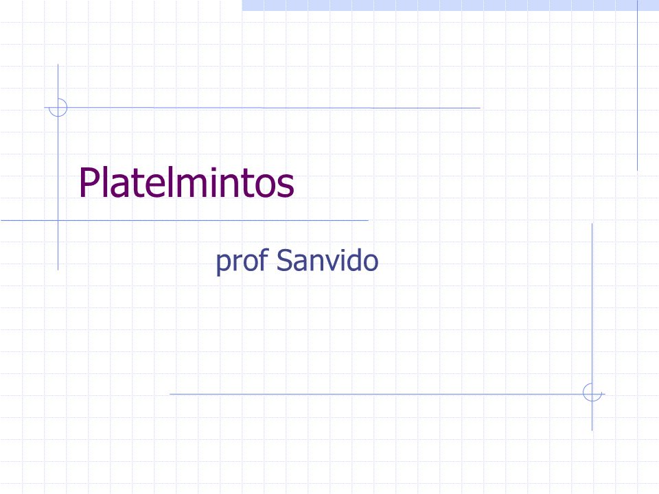 Platelmintos prof Sanvido