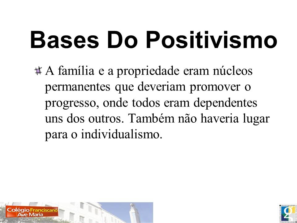 Bases Do Positivismo
