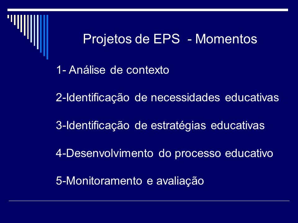 Projetos de EPS - Momentos