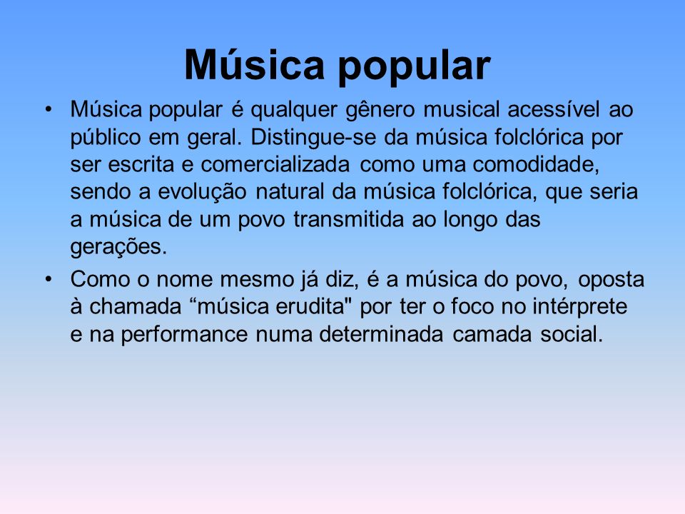 Música popular