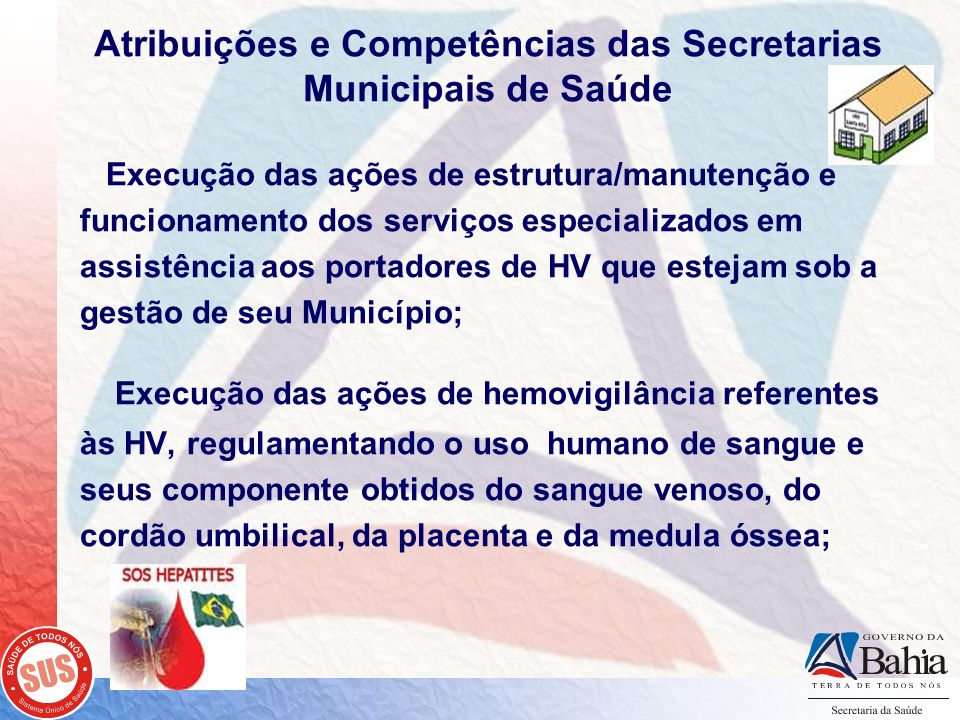 Atribuições e Competências das Secretarias Municipais de Saúde