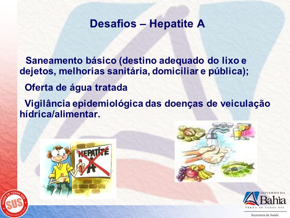 Desafios – Hepatite A