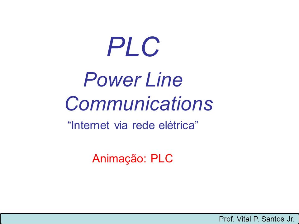PLC Power Line Communications Internet via rede elétrica