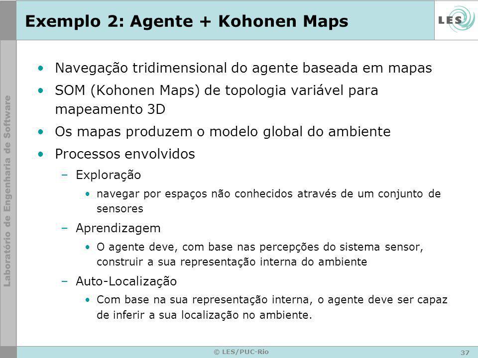 Exemplo 2: Agente + Kohonen Maps