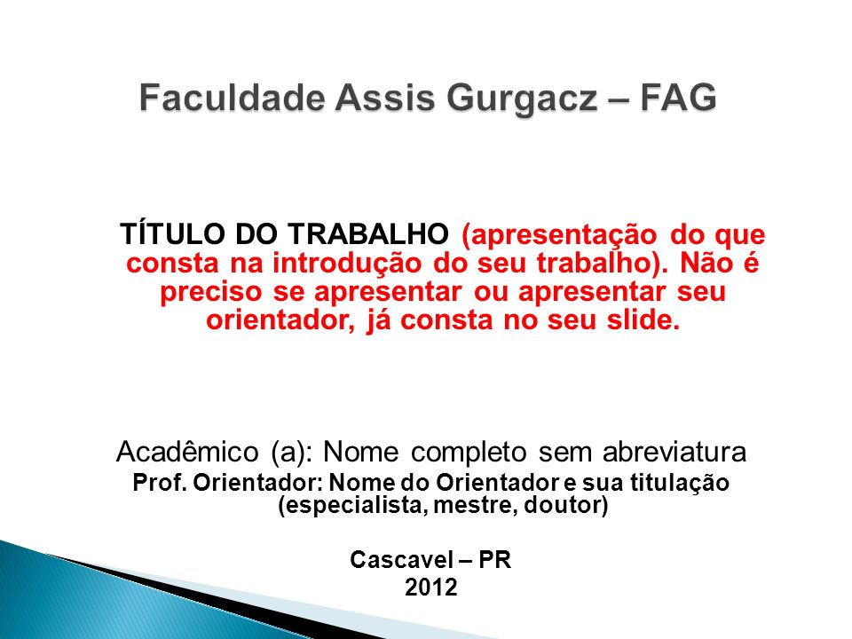 Faculdade Assis Gurgacz – FAG