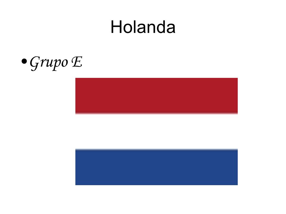 Holanda Grupo E