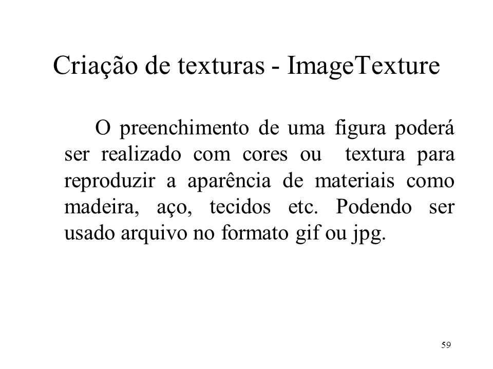 Criação de texturas - ImageTexture