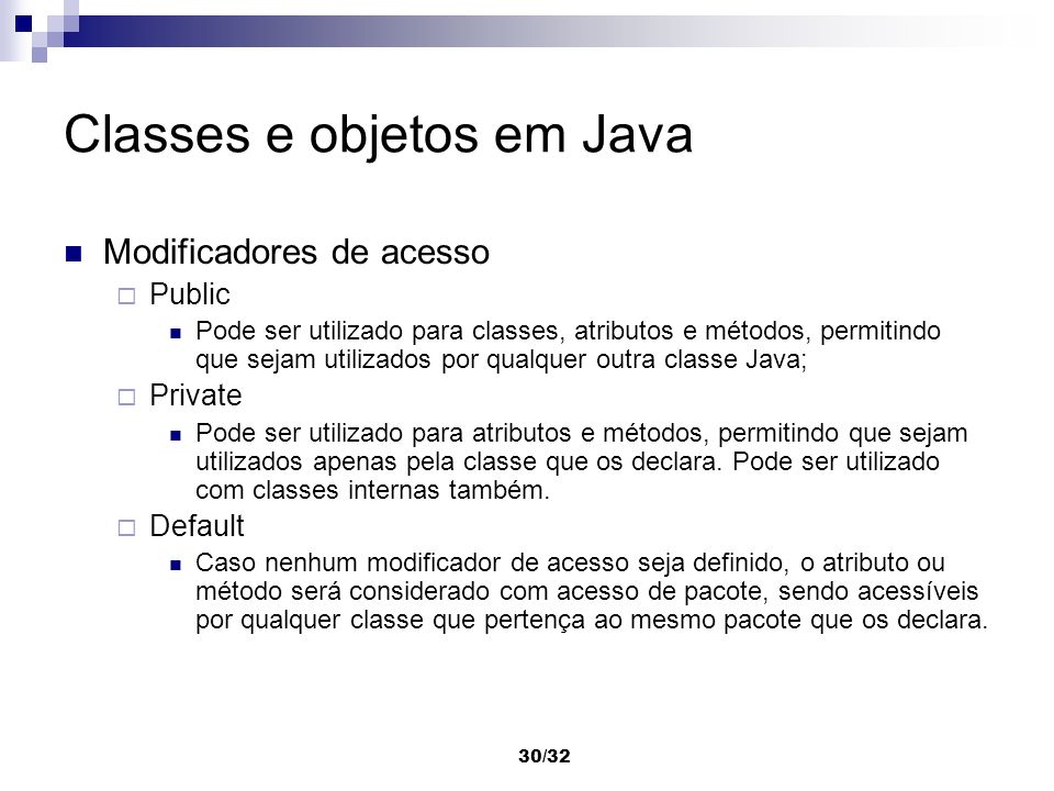 Classes e objetos em Java