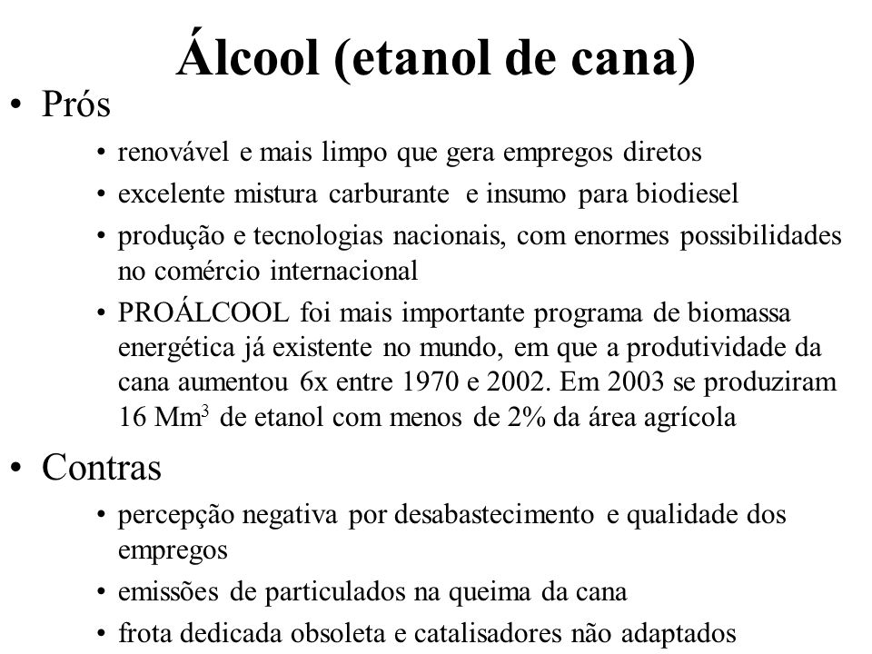 Álcool (etanol de cana)