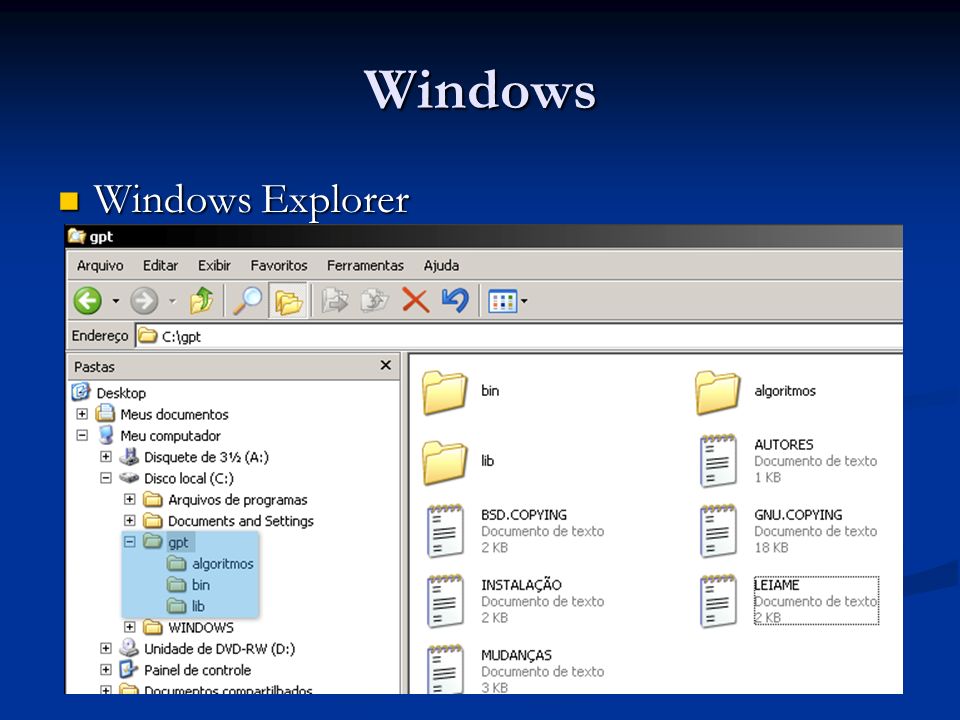 Windows Windows Explorer