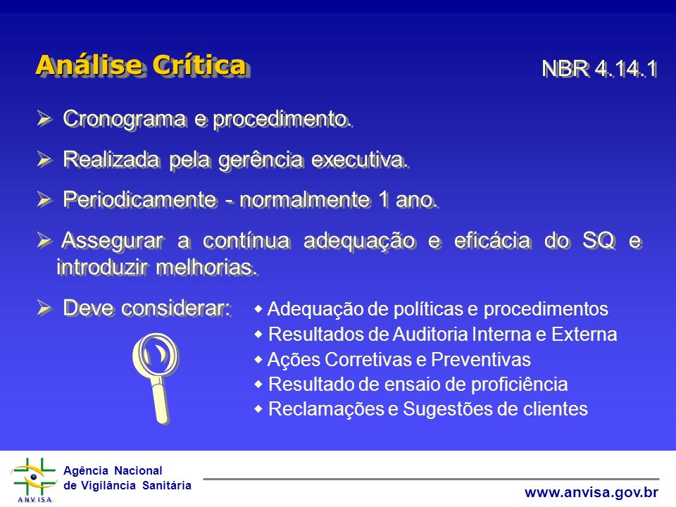  Análise Crítica NBR Cronograma e procedimento.