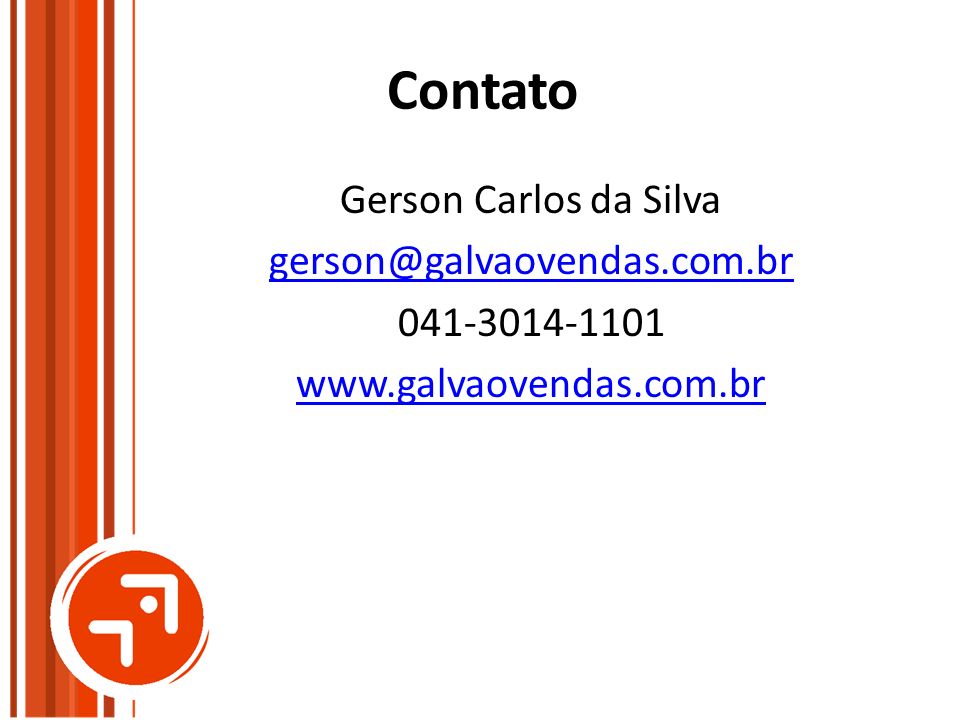 Contato Gerson Carlos da Silva