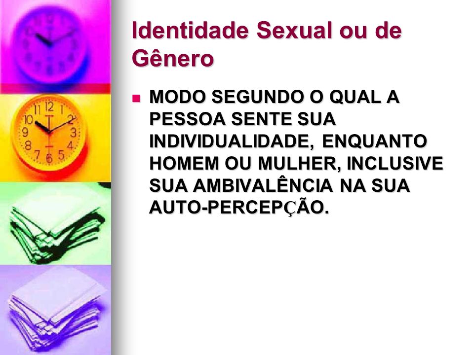 Identidade Sexual ou de Gênero