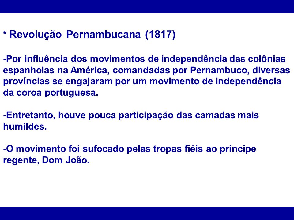 * Revolução Pernambucana (1817)