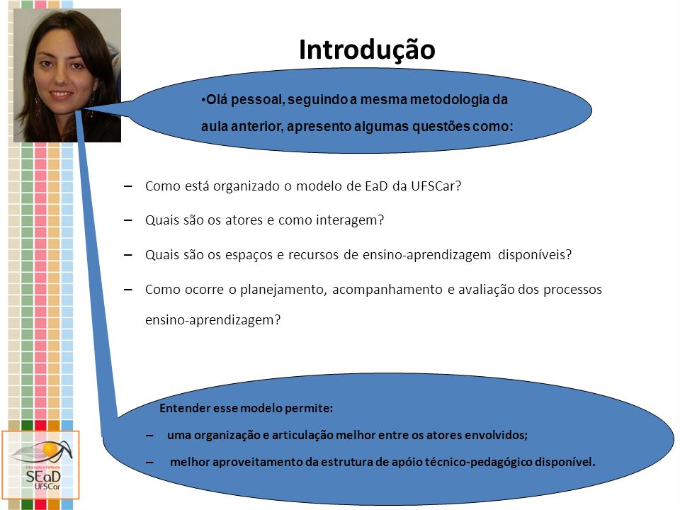 Introdução Como está organizado o modelo de EaD da UFSCar
