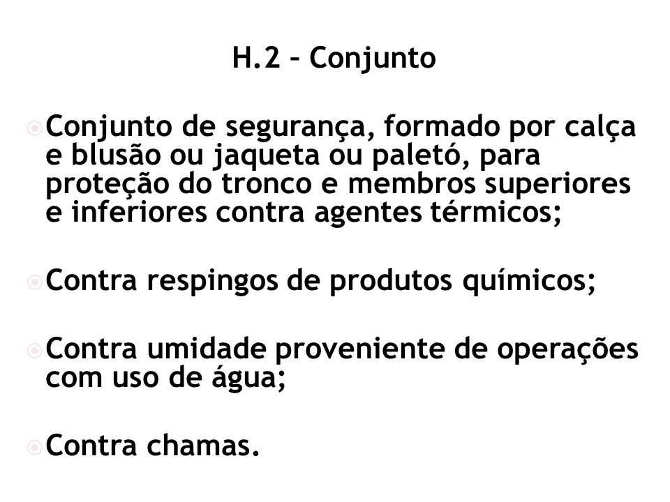 H.2 – Conjunto