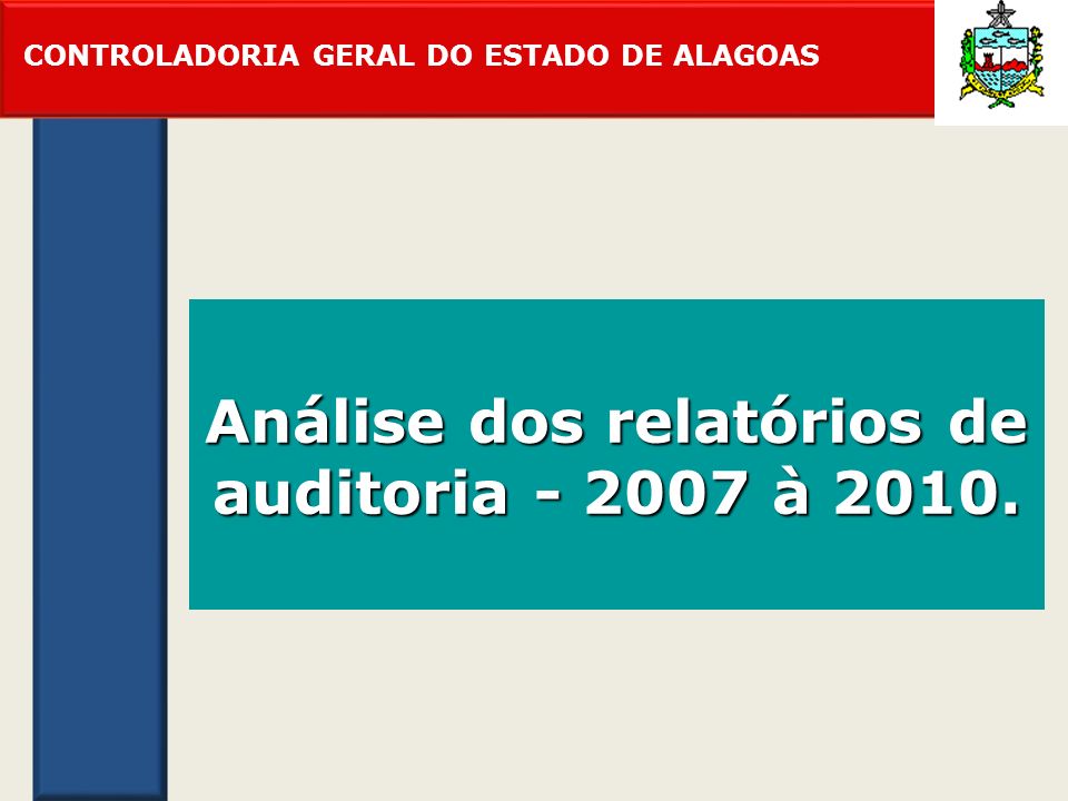 Análise dos relatórios de auditoria à 2010.