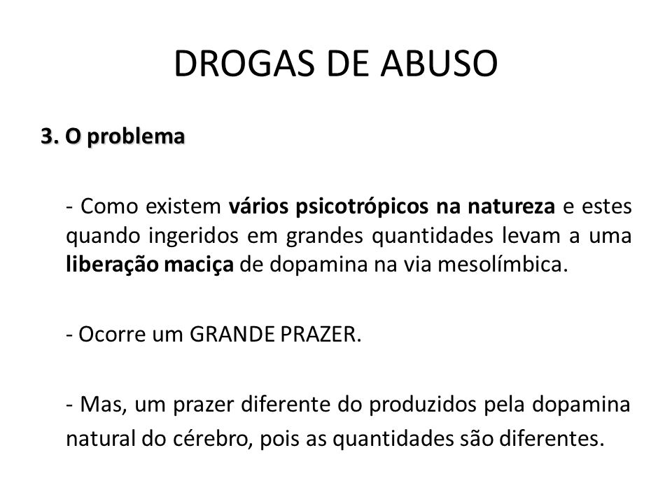 DROGAS DE ABUSO