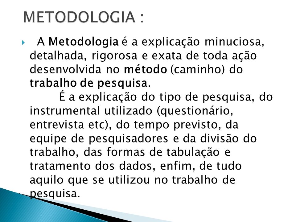 METODOLOGIA :