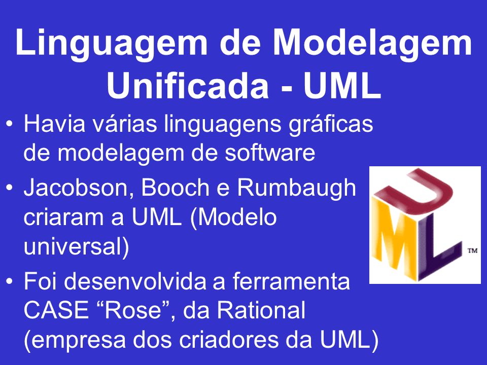 Linguagem de Modelagem Unificada - UML